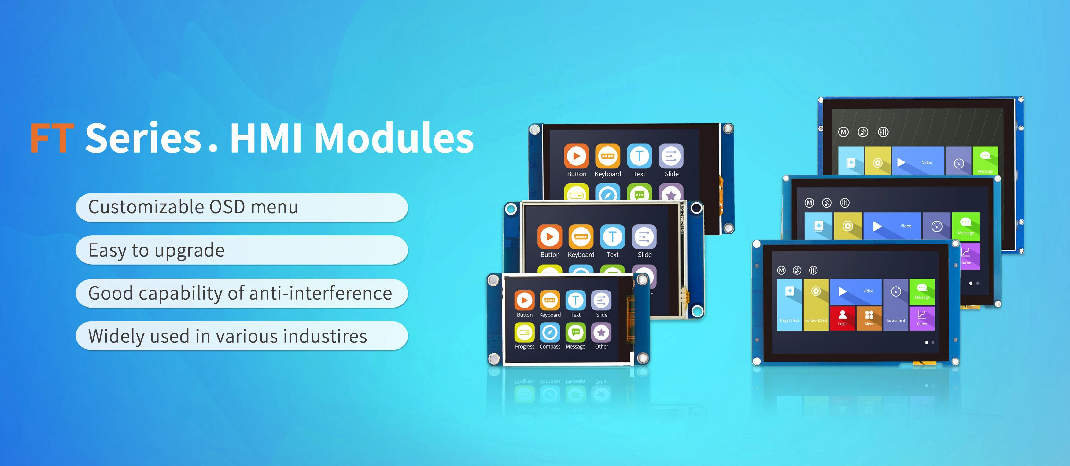 Custom Uart Touch Panel for your project