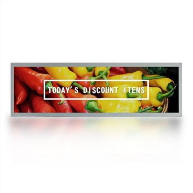 Original Fabrik OEM 15,3 Zoll Stretch Bar LCD-Display Werbebildschirm